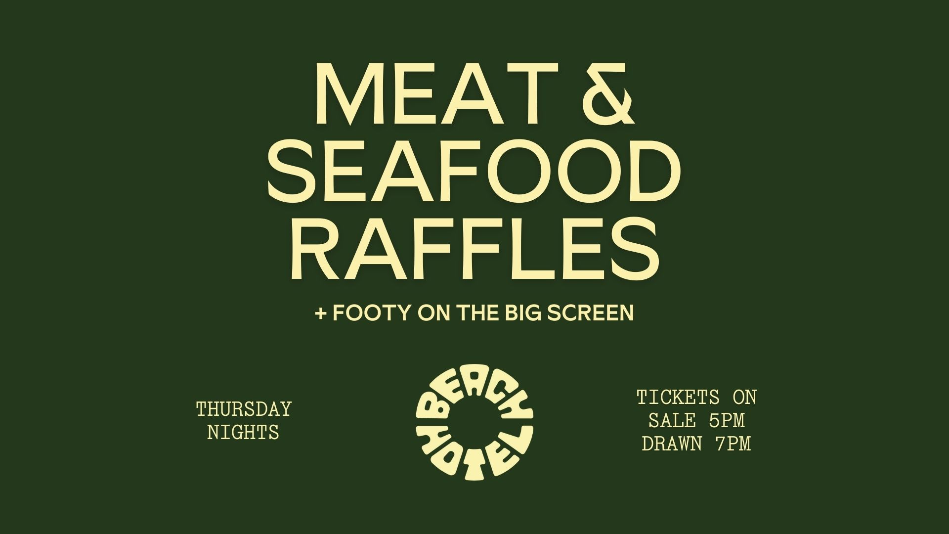 MEAT & SEAFOOD RAFFLES