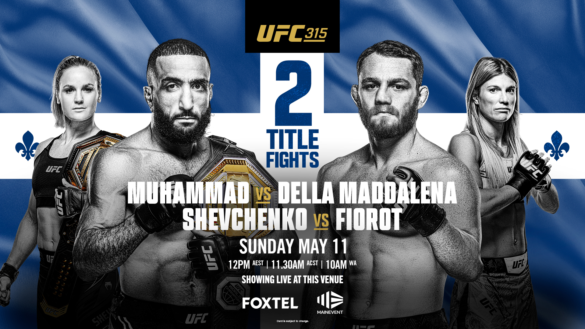 UFC315 Muhammad vs Maddalena