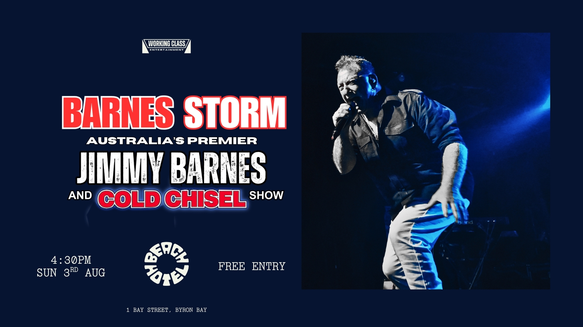 BARNES STORM | Jimmy Barnes & Cold Chisel Show | FREE ENTRY