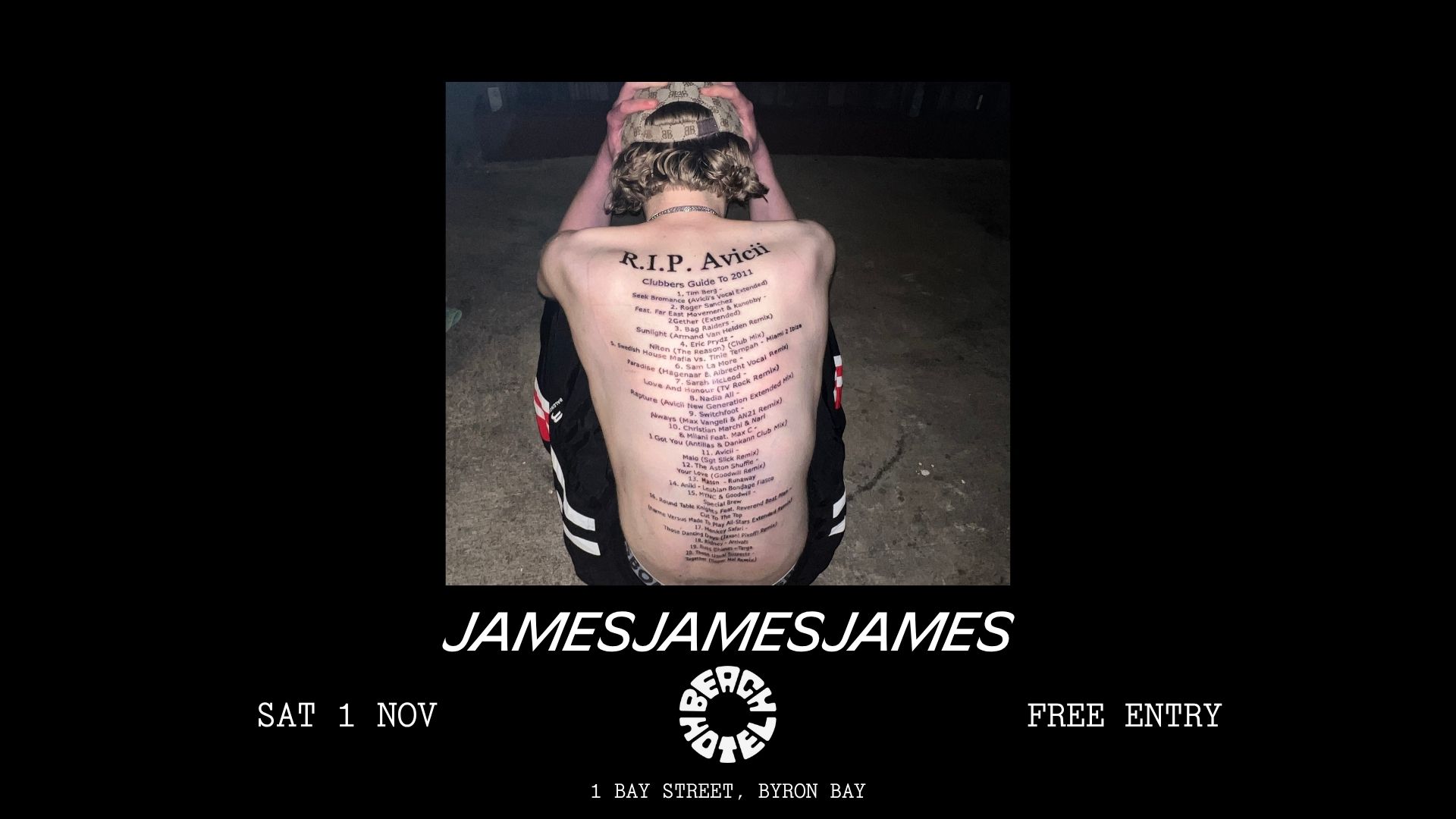 JAMESJAMESJAMES supported by Jamie Lowe