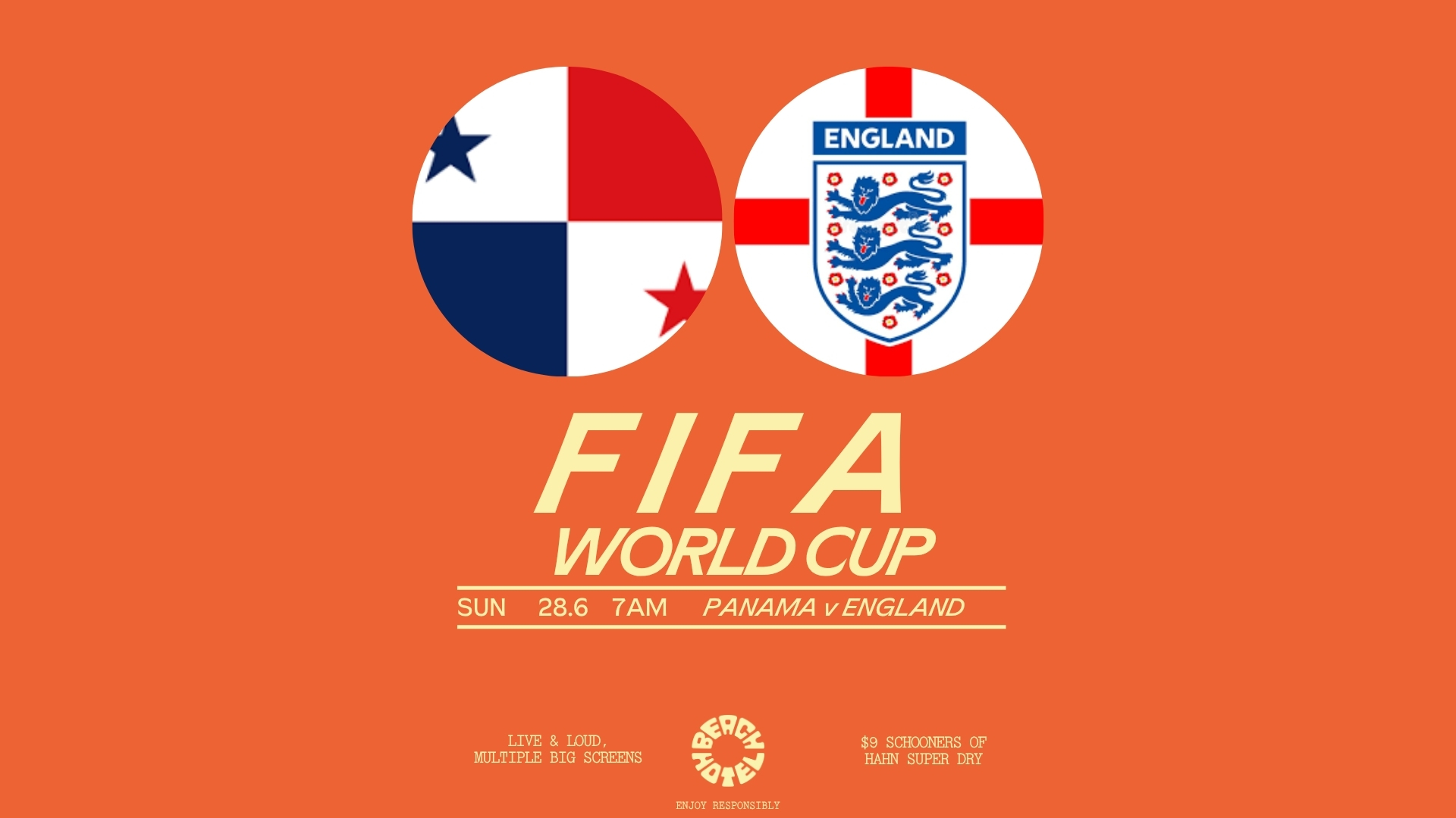 FIFA WORLD CUP | Panama v England | Open from 7am