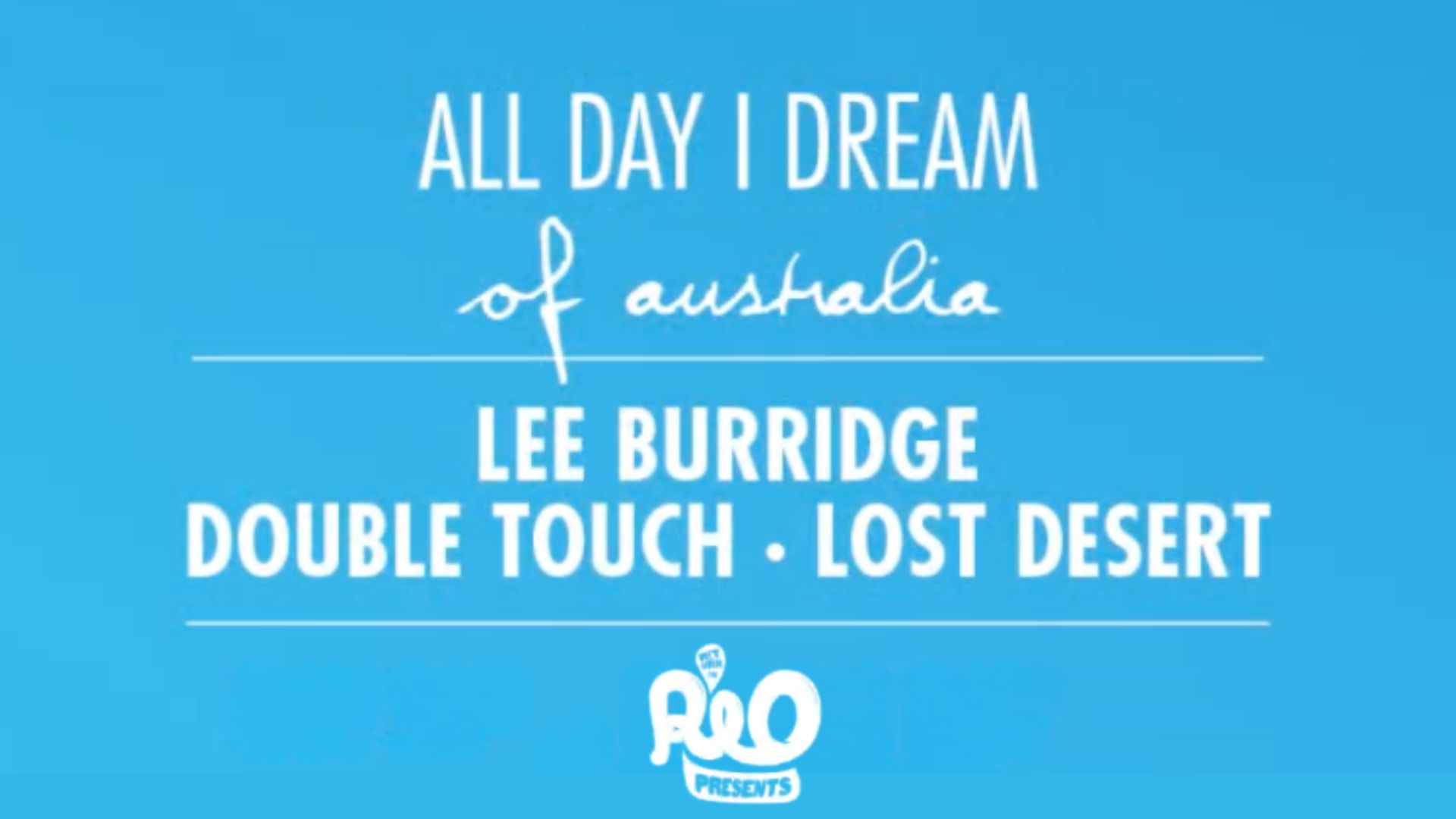 ALL DAY I DREAM of Australia | Register for pre-sale access