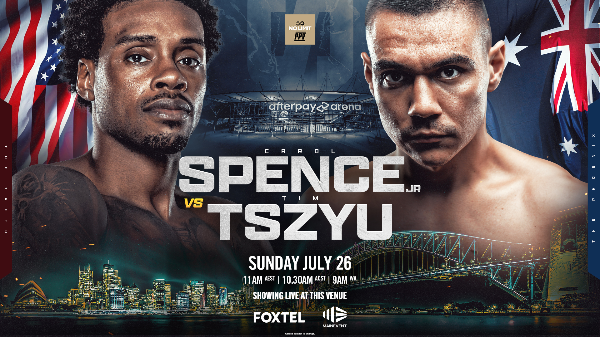BOXING | Spence Jr. v Tszyu
