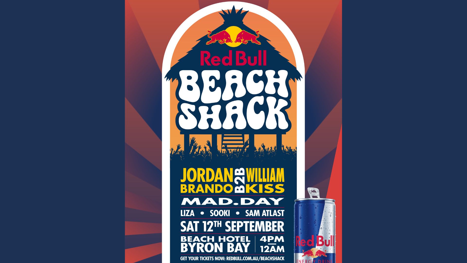 RED BULL BEACH SHACK | Jordan Brando B2B William Kiss, MAD.DAY, Liza, Sooki, Sam Atlast