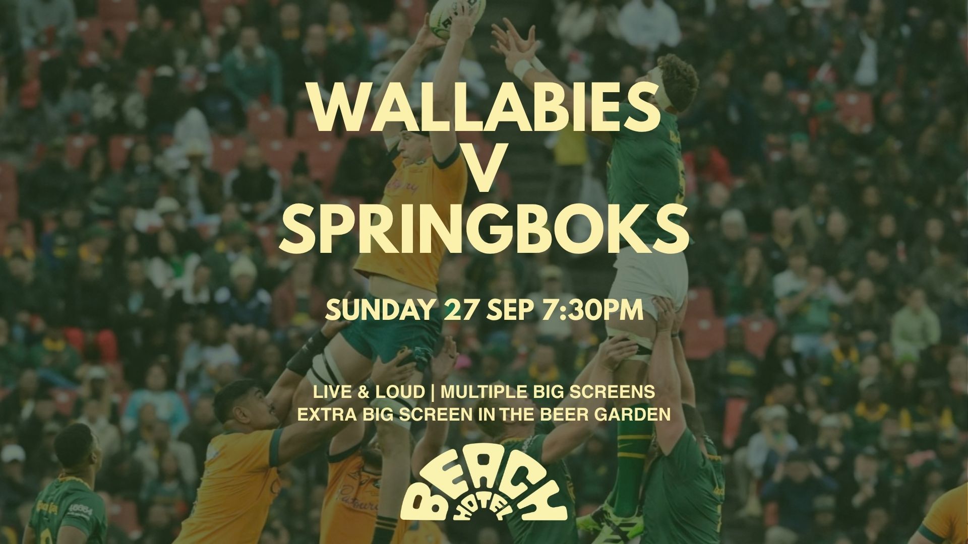 WALLABIES V SPRINGBOKS