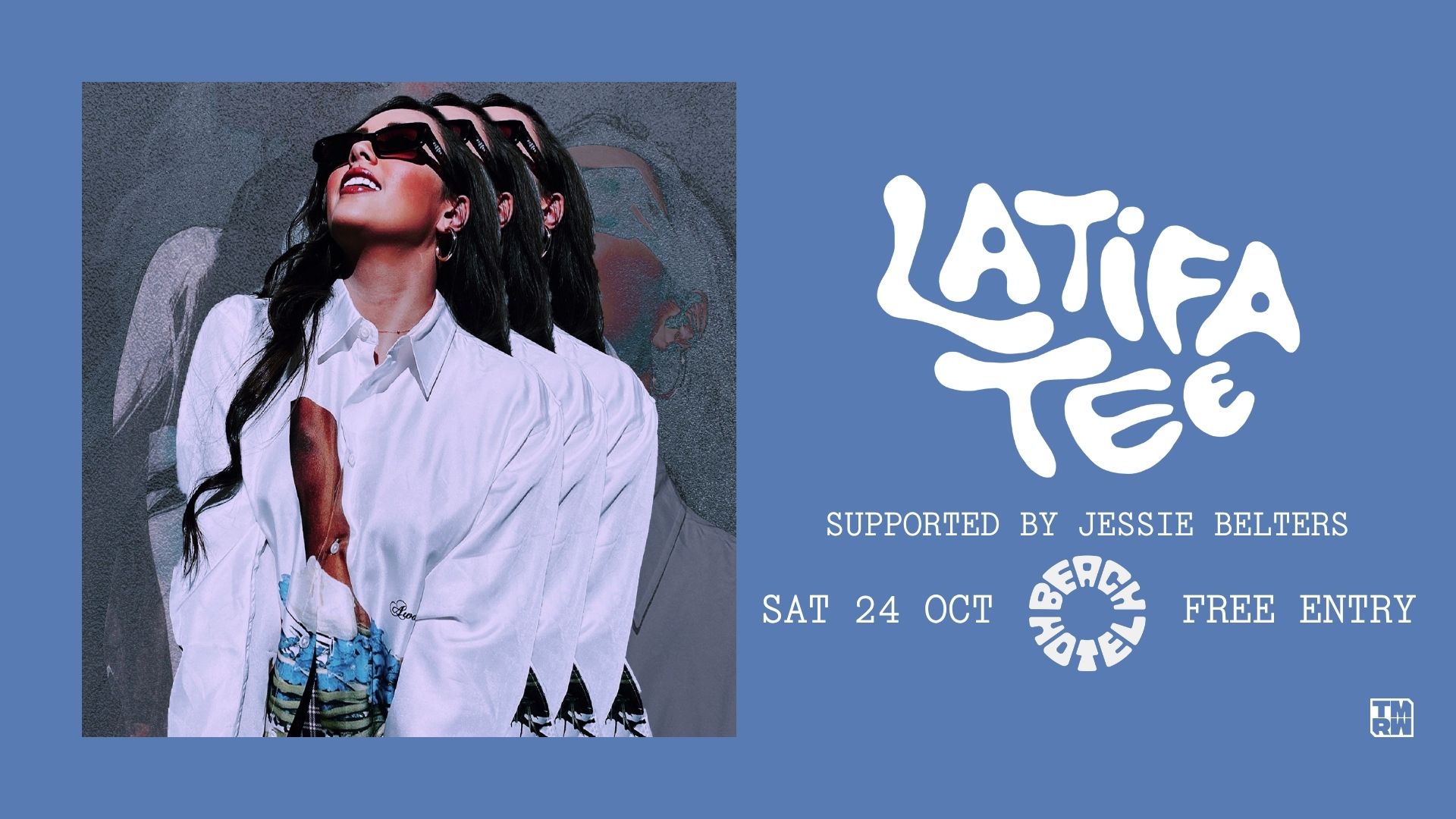 Latifa Tee supported by Jessie Belters